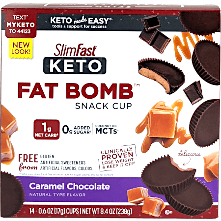 Keto Fat Bomb Snack Cup - Caramel Chocolate
